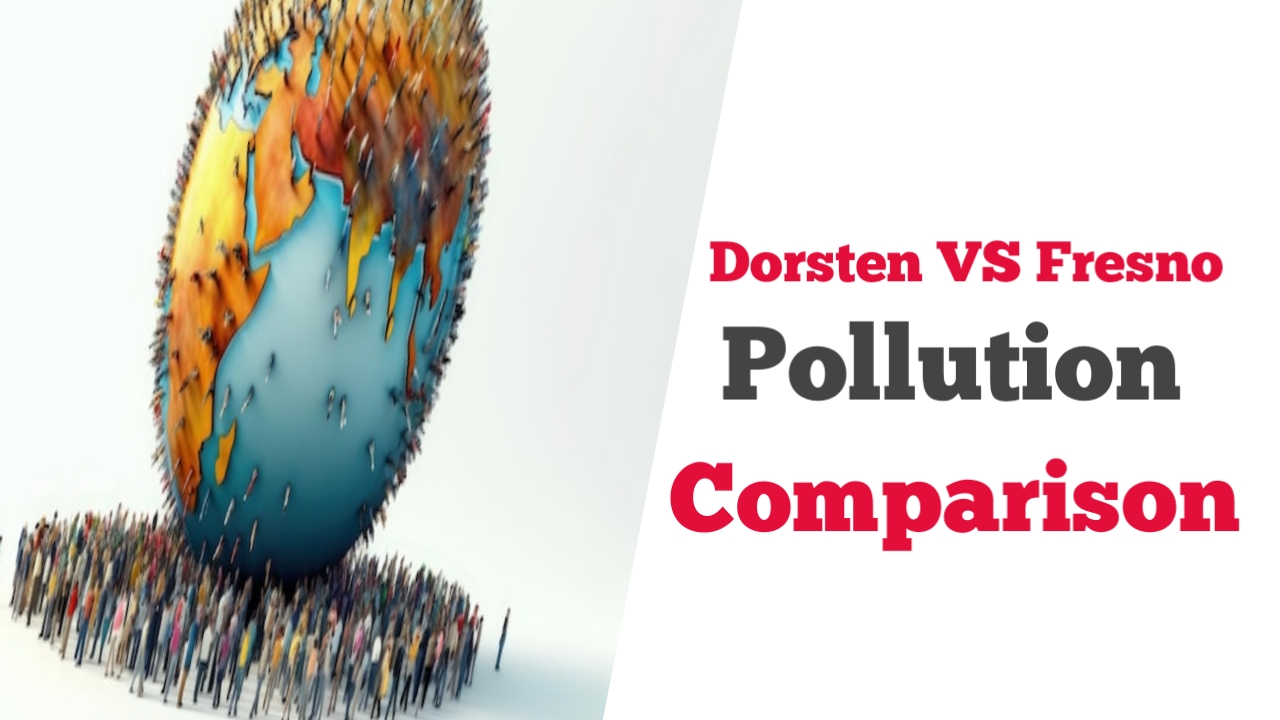 Dorsten vs Fresno pollution comparison chart